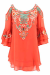 VINTAGE COLLECTION WOMEN'S SOPHIA TUNIC IN CORAL