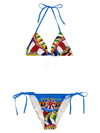 Dolce & Gabbana Bikini Mit Carretto-print In Multicolor