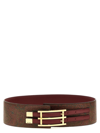 Etro Women Jacquard Paisley Fabric Belt In Bordeaux