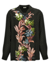 Etro Floral Print Long-sleeved Shirt In Multicolor