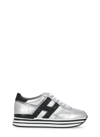 Hogan Midi Platform Sneakers In Silver