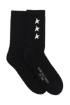 Golden Goose Black Cotton Blend Socks In Black