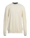 +39 Masq Man Sweater Off White Size 42 Merino Wool