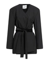 Ambush Woman Blazer Black Size 2 Polyester, Virgin Wool, Elastane, Acetate, Viscose