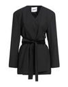 Ambush Woman Blazer Black Size 2 Polyester, Virgin Wool, Elastane, Acetate, Viscose In Black