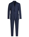 Santaniello Man Suit Navy Blue Size 42 Polyamide, Wool, Elastane