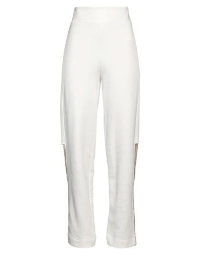 Jijil Woman Pants Off White Size 4 Cotton, Polyester