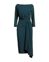 Chiara Boni La Petite Robe Woman Midi Dress Dark Green Size 12 Polyamide, Elastane