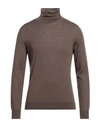 Bellwood Man Turtleneck Brown Size 36 Merino Wool