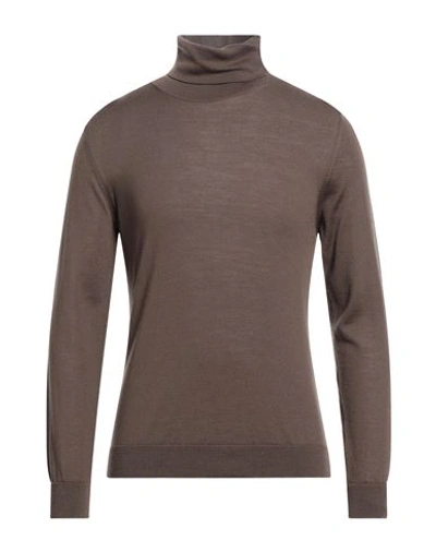 Bellwood Man Turtleneck Brown Size 36 Merino Wool In Brown