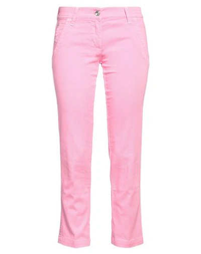 Jacob Cohёn Woman Denim Cropped Pink Size 26 Cotton, Elastane