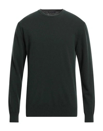 Daniele Fiesoli Man Sweater Dark Green Size Xxl Merino Wool, Cashmere