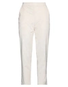 Kaos Jeans Woman Pants Cream Size 6 Polyester, Polyamide, Elastane In White