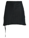 Ann Demeulemeester Woman Mini Skirt Black Size 10 Viscose, Cupro