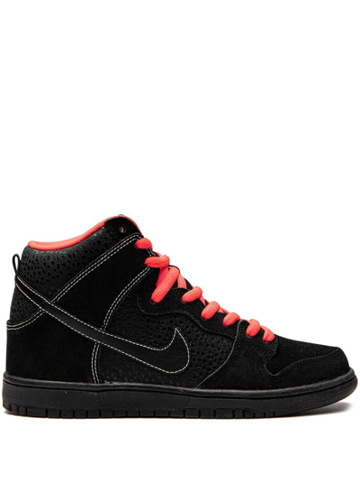 Nike Sb Dunk High Pro "black/atomic Red" Sneakers