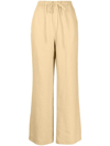 NANUSHKA DRAWSTRING -WAIST LINEN TROUSERS