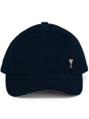 Ami Alexandre Mattiussi Ami De Coeur Corduroy Cap In 蓝色