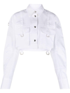OFF-WHITE CO CARGO CROPPED COTTON SHIRT