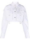 Off-white Poplin Cargo Shirt In 蓝色