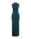 Mangano Woman Long Dress Deep Jade Size 8 Cotton In Green