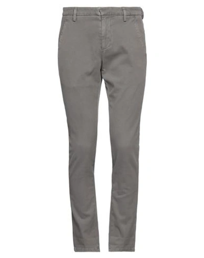 Dondup Man Pants Grey Size 29 Cotton, Elastane