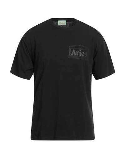 ARIES ARIES MAN T-SHIRT BLACK SIZE XS COTTON