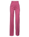Pinko Woman Pants Mauve Size 4 Wool, Polyester, Elastane In Purple