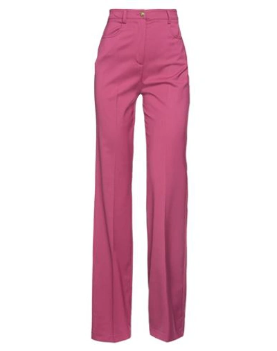 Pinko Woman Pants Mauve Size 6 Wool, Polyester, Elastane In Purple
