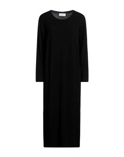 Soallure Midi Dresses In Black