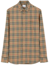 Burberry Simson Vintage Check-pattern Cotton Shirt In Multi