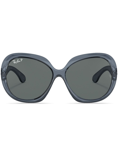 Ray Ban Jackie Ohh Ii Tinted Sunglasses In Transparent Blue