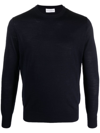 Ballantyne Crew-neck Wool Jumper In Blue