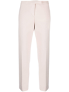 PESERICO PRESSED-CREASE CROPPED TROUSERS