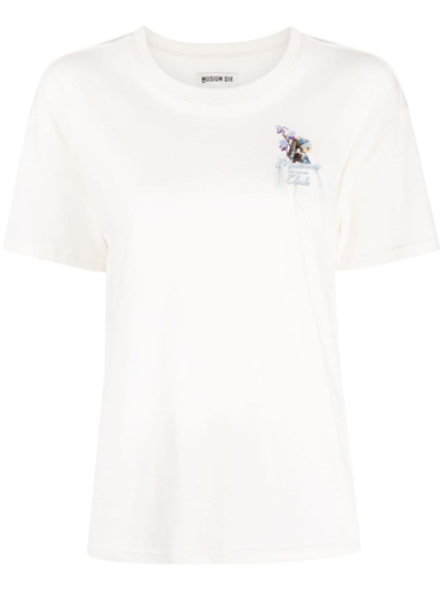 Musium Div. Art Lover Club Cotton T-shirt In White