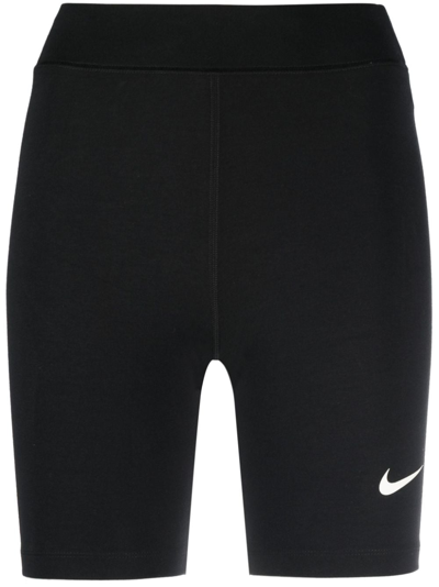 Nike Logo-print Cycling Shorts In Black