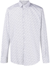 KARL LAGERFELD KARLIGRAPHY-MOTIF COTTON SHIRT