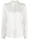 ISABEL MARANT STRIPED BAND-COLLAR SHIRT