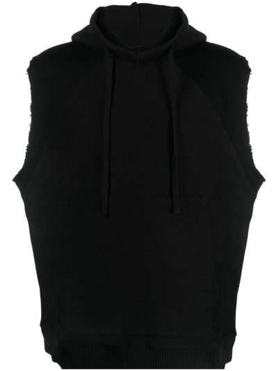 Thom Krom Black Reversed Hoodie In 11-black