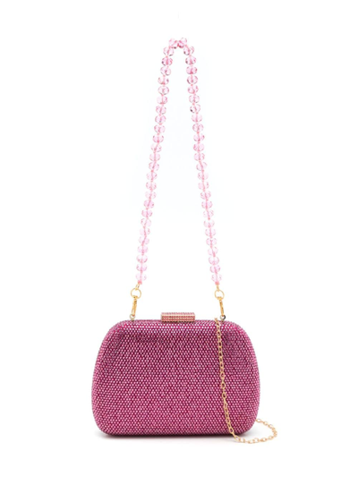 Serpui Ang Crystal-embellished Clutch Bag In Pink