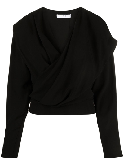 Iro Kayla Asymmetric Blouse In Black