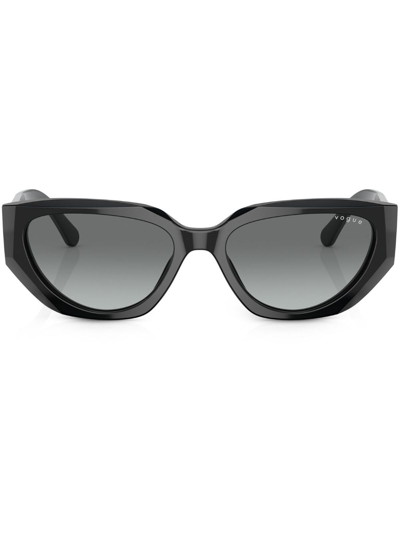 Vogue Eyewear Cat-eye Frame Tinted Sunglasses In Black