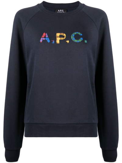 APC LOGO-PATCH COTTON SWEATSHIRT