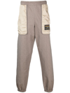 MOSCHINO LOGO-PATCH PANELLED TRACK PANTS