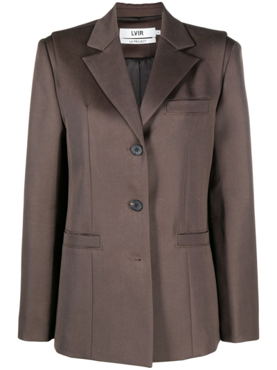 Lvir Wool Three Way Bolero Jacket In Brown