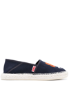 Kenzo Boke-flower Slip-on Espadrilles In Blue