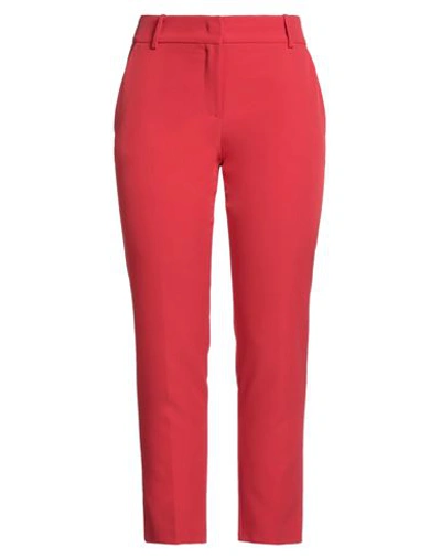 Pinko Woman Pants Red Size 8 Cotton, Elastane