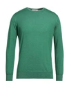 Della Ciana Man Sweater Green Size 40 Merino Wool In Green
