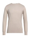 Della Ciana Man Sweater Beige Size 42 Merino Wool