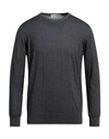 Della Ciana Man Sweater Steel Grey Size 42 Merino Wool