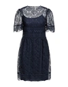 Alberta Ferretti Woman Midi Dress Navy Blue Size 8 Polyester In Navy Blue